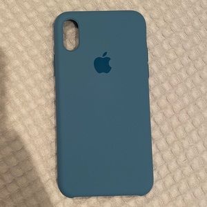 IPhone X/XS blue silicone case